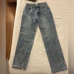 Classic Light Wash Straight Leg Jeans